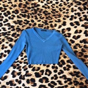 brandy melville long sleeve crop top